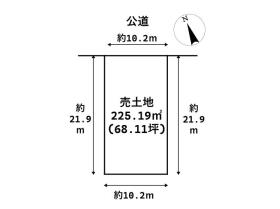 長久手市長配３丁目　建築条件なし売土地