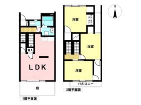 名古屋市緑区神沢3丁目　黒石第三住宅　中古テラスハウス