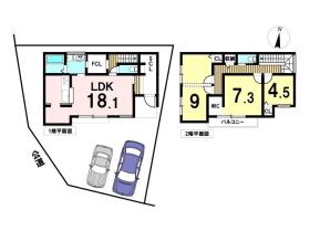 一宮市多加木　全３棟　B棟　新築一戸建て