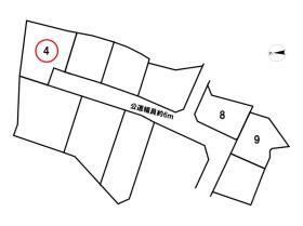 四日市市釆女町　全10区画　4号地　建築条件なし土地