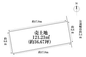 名古屋市熱田区一番３丁目　 A区画　建築条件なし土地