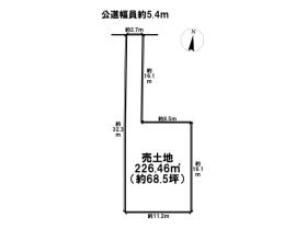 名古屋市中川区東中島町２丁目　建築条件なし土地