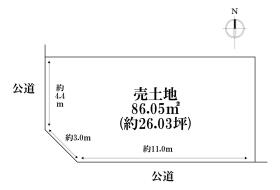 名古屋市港区明正１丁目　建築条件なし売土地