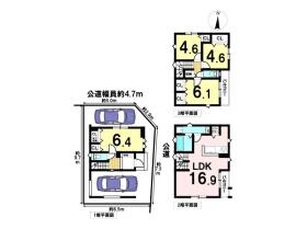 ミラスモ名古屋市西区浄心104①　全1棟　1号棟　新築一戸建て
