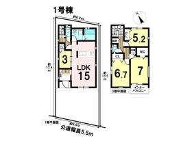 グラファーレ清須市中河原　全5棟　1号棟　新築一戸建て