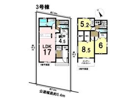 グラファーレ清須市中河原　全5棟　3号棟　新築一戸建て