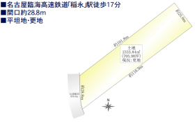 名古屋市港区稲永５丁目　建築条件なし土地