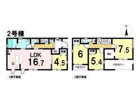 Livele Garden S北区楠味鋺　全5棟　2号棟　新築一戸建て