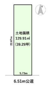 名古屋市港区宝神５丁目　建築条件なし売土地