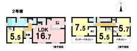 LiveleGardenS津島市新開町３丁目　全２棟　2号棟　新築一戸建て