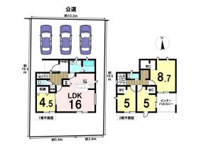 名古屋市中川区赤星3丁目　全1棟　新築一戸建て
