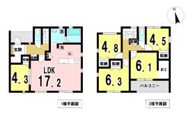 一宮市第3小赤見　全3棟　3号棟　新築一戸建て