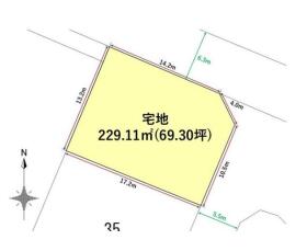 愛西市鰯江町郷東　建築条件なし土地