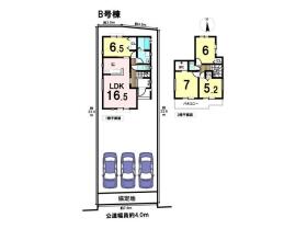 一宮市萩原町林野　全3棟　B号棟　新築一戸建て