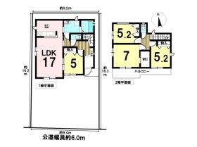 一宮市三ツ井5丁目　全3棟　B号棟　新築一戸建て