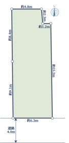 名古屋市中川区西日置1丁目　建築条件なし土地