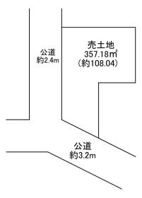 ●一宮市瀬部字宮西　建築条件なし土地