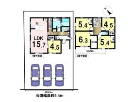 Livele Garden S鈴鹿市若松北第8　全1棟　新築一戸建て