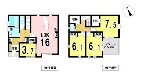一宮市大赤見字若年東　新築一戸建て