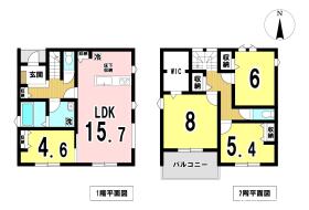 一宮市蓮池字郷中　全2棟　1号棟　新築一戸建て