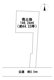 ●一宮市萩原町高木字町東　建築条件なし土地