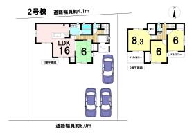 いろどりアイタウン岐阜市世保北　全2邸　2号棟　新築一戸建て