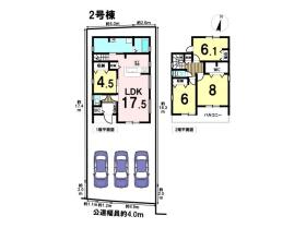 Livele Garden S中川区下之一色町字中ノ切　全2棟　2号棟　新築一戸建て