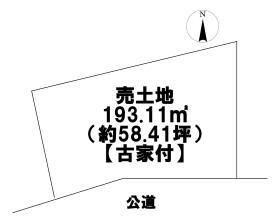 愛西市持中町佐渡り　建築条件なし土地