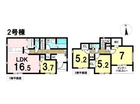 グラファーレ名古屋市中川区一色新町3期　全4棟　2号棟　新築一戸建て
