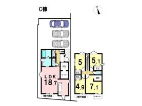 名古屋市中川区千音寺IV　全6区画　C号棟　新築一戸建て