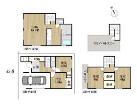 名古屋市港区港楽３丁目　全2棟　1号棟　新築一戸建