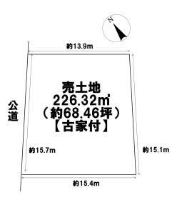 ●愛西市勝幡町河畔　建築条件なし土地