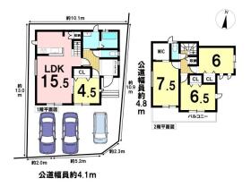 ハートフルタウンあま市七宝町秋竹四町田　全1棟　新築一戸建て