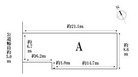 名古屋市港区東茶屋１丁目　全３区画　A区画　建築条件なし売土地