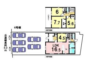 リーブルガーデンあま市新居屋久渕郷　全4棟　4号棟　新築一戸建て