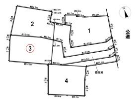 名古屋市緑区有松町桶狭間第6　全4区画　3号地　建築条件なし土地