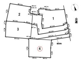 名古屋市緑区有松町桶狭間第6　全4区画　4号地　建築条件なし土地