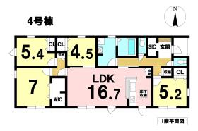 LIveleGardenS愛西市須依町前田面　全4棟　4号棟　新築一戸建て