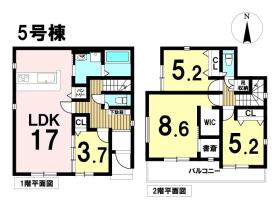グランファーレ名古屋市中川区中島新町2丁目　全8棟　5号棟　新築一戸建て
