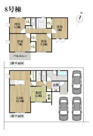リナージュ名古屋市港区船頭場１丁目　全13区画　8号棟　新築一戸建