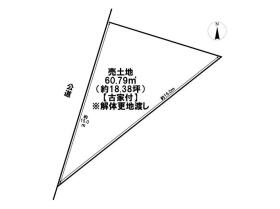 あま市新居屋江上田　建築条件なし土地
