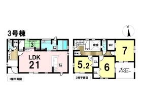 □○ブルーミングガーデン大治町三本木寒宿　全4棟　3号棟　新築一戸建て