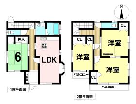 一宮市開明字樋西　中古一戸建て