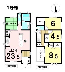 ファーストタウン津島市愛宕町1丁目　全2棟　1号棟　新築一戸建て