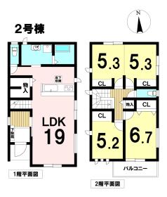 ファーストタウン津島市愛宕町1丁目　全2棟　2号棟　新築一戸建て