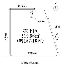 名古屋市港区遠若町１丁目　建築条件なし売土地