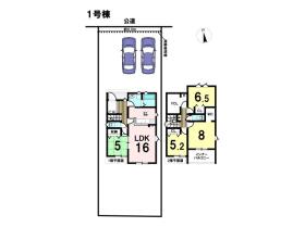 リナージュネクスジー四日市追分3丁目第2期　全2棟　1号棟　新築一戸建て