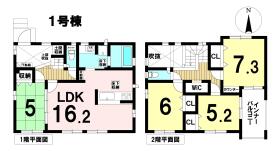 ブルーミングガーデン津島市良王町２丁目　全２棟　１号棟　新築一戸建て
