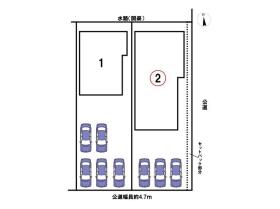 ブルーミングガーデン一宮市北方町北方　全2棟　2号棟　新築一戸建て