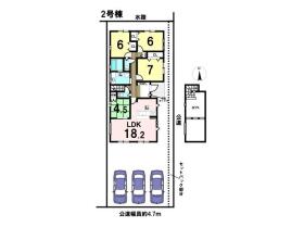 ブルーミングガーデン一宮市北方町北方　全2棟　2号棟　新築一戸建て